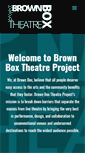 Mobile Screenshot of brownboxtheatre.org