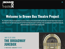 Tablet Screenshot of brownboxtheatre.org